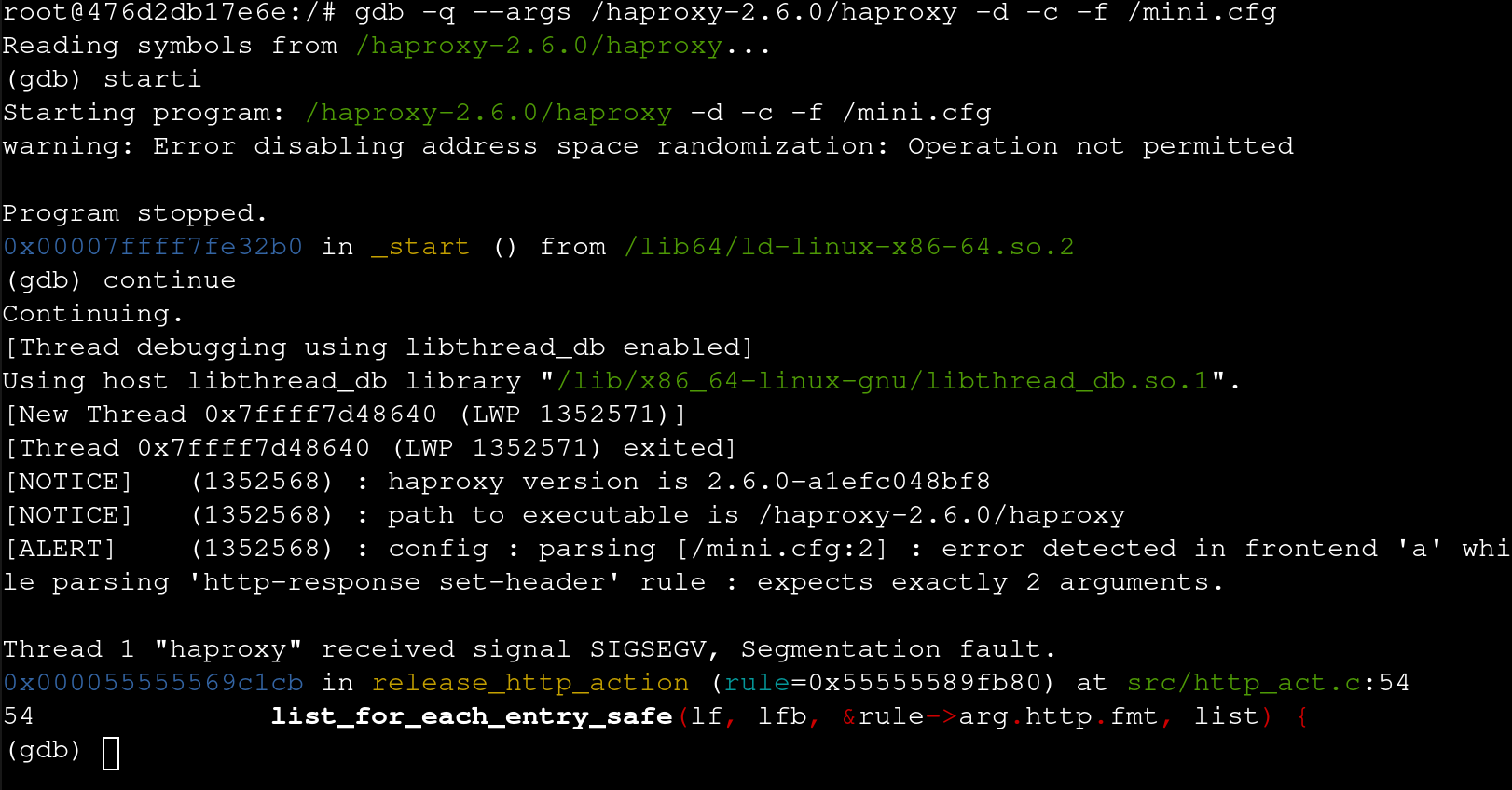 GDB HAProxy