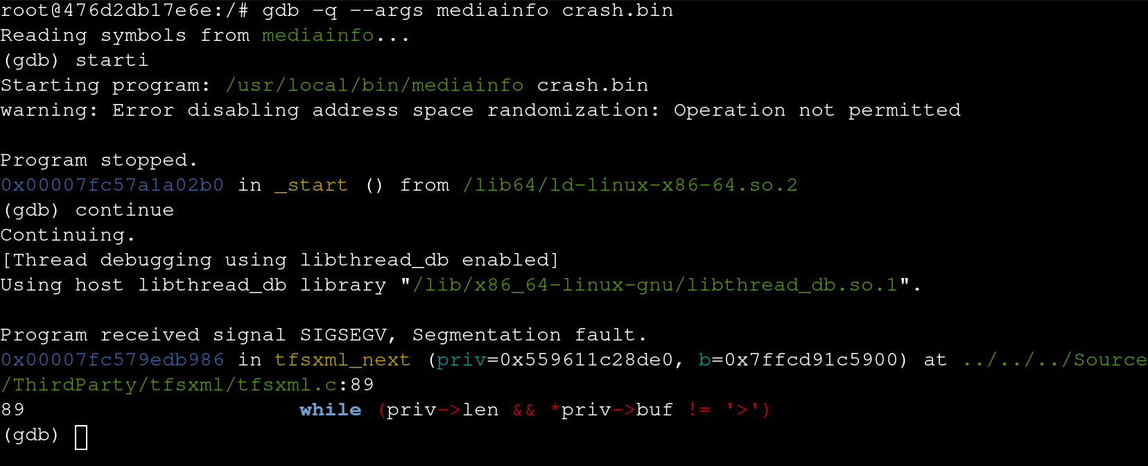 Mediainfo GDB