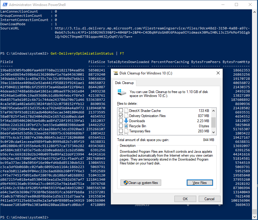 cached files