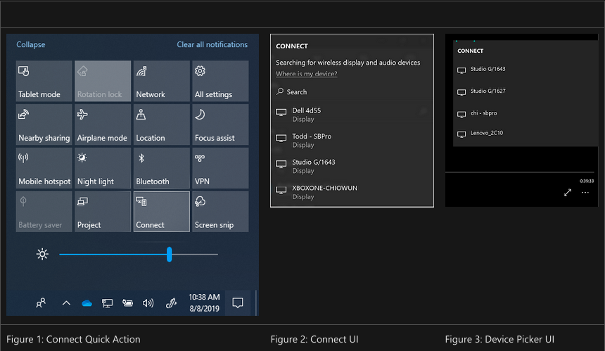 windows projection